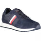 Blue Polyester Men Sneaker