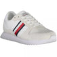 White Polyester Men Sneaker