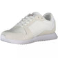 White Polyester Men Sneaker