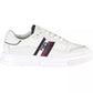 White Polyester Men Sneaker