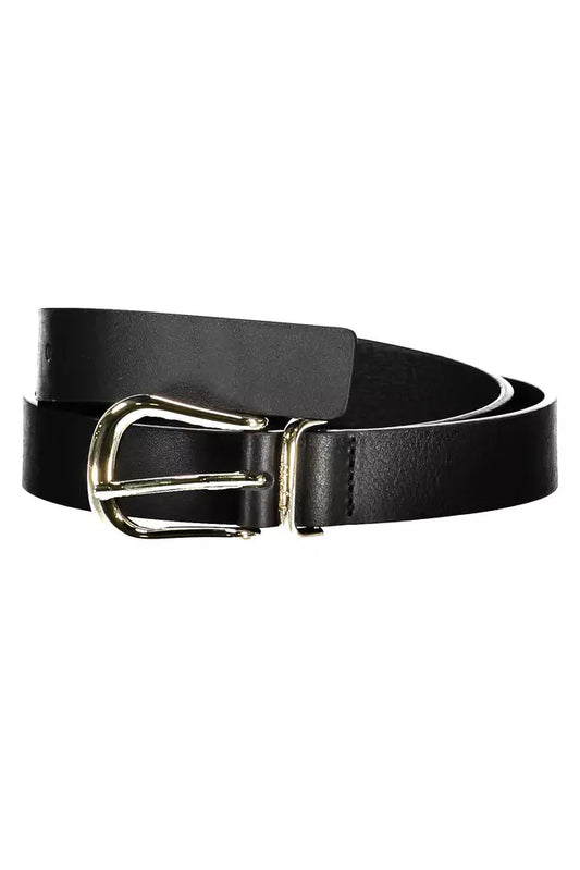 Black Leather Women Belt