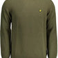 Green Wool Men Sweater