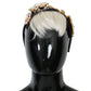 Black Crystal White Hair Parrucchiera Headband Diadem