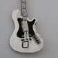 Gold Brass Beaded Guitar Pin Accessory Brooch