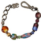 Multicolor Beaded Silver Chain Bracelet