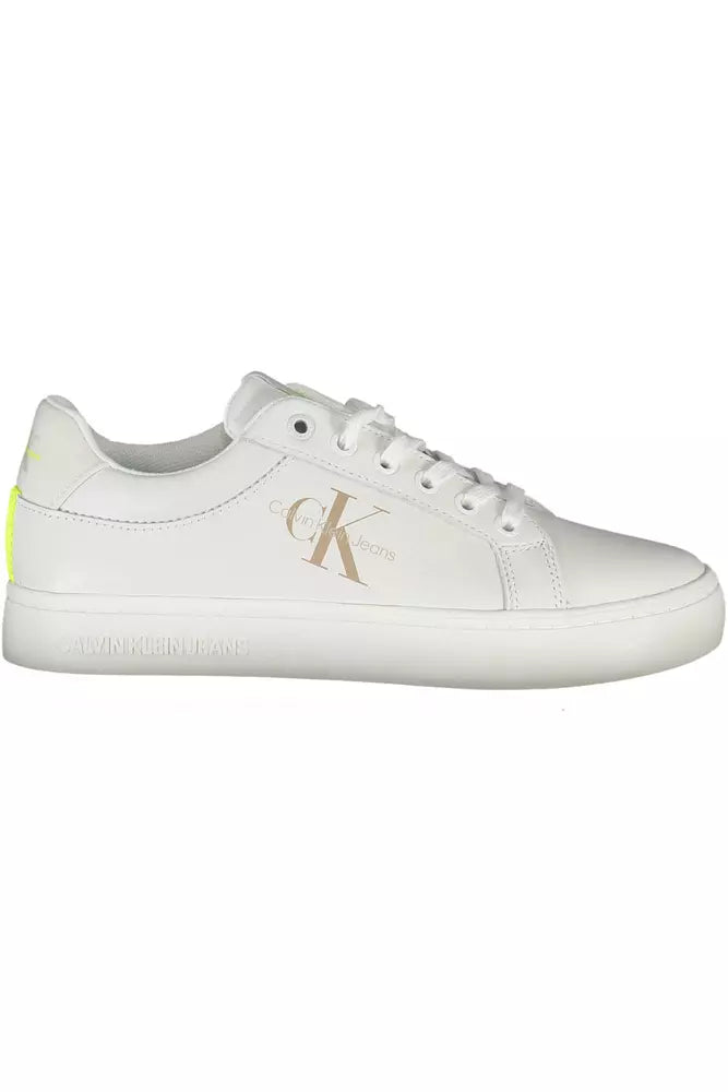 White Leather Women Sneaker