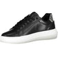 Black Leather Women Sneaker