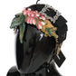 Multicolor Tiara Floral Crystal Bow Diadem Headband