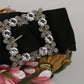 Multicolor Tiara Floral Crystal Bow Diadem Headband