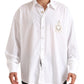 Elegant White Cotton Formal Shirt