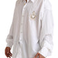 Elegant White Cotton Formal Shirt