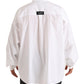 Elegant White Cotton Formal Shirt