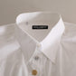 Elegant White Cotton Formal Shirt