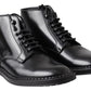 Elegant Black Leather Men's Boots