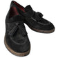 Elegant Black Suede Espadrilles Sneakers