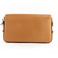 Grace Small Nutmeg Smooth Leather Flap Crossbody Clutch Handbag Purse