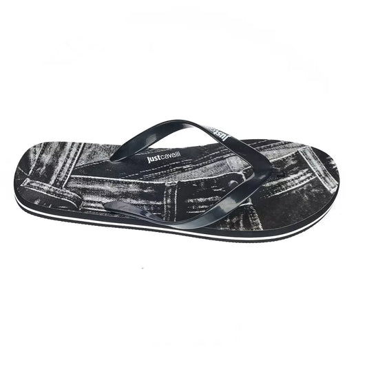 Black PVC Men Sandal