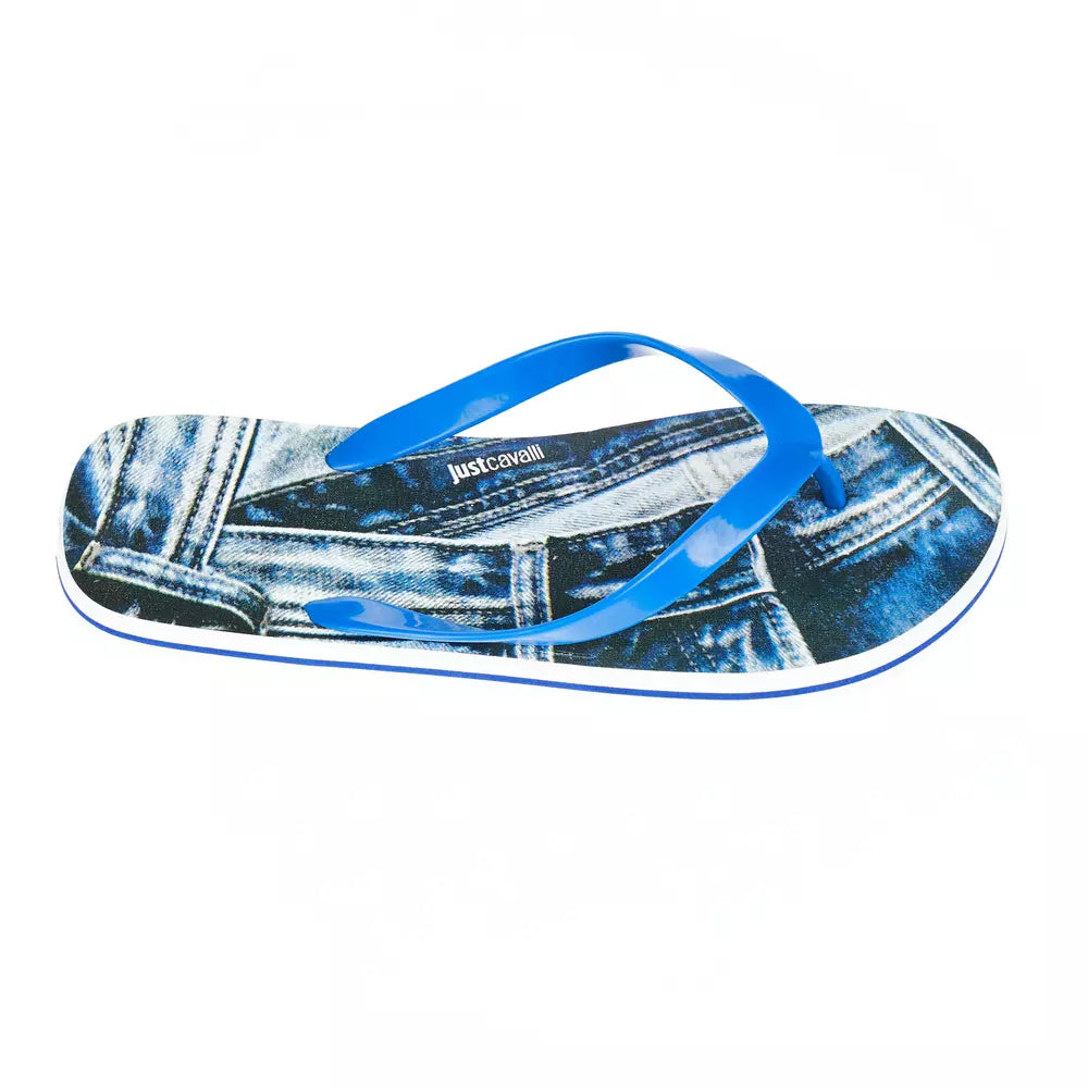 Light Blue PVC Men Sandal