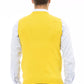 Yellow Viscose Men Vest