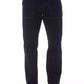 Blue Cotton Men Pant