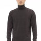 Brown Cotton Men Sweater