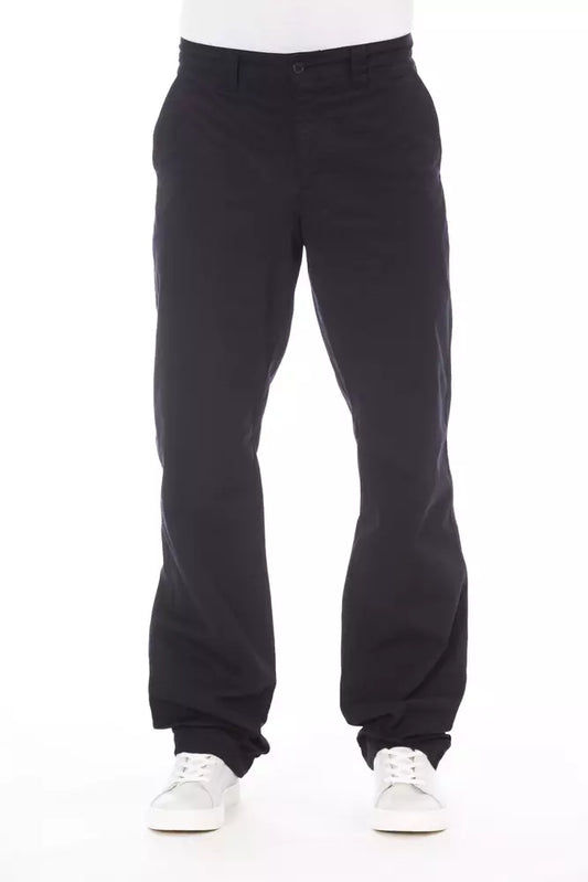 Blue Cotton Men's Pant