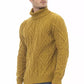 Yellow Merino Wool Men Sweater