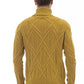 Yellow Merino Wool Men Sweater