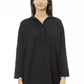 Black Polypropylene Women Sweater