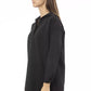 Black Polypropylene Women Sweater