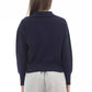 Blue Wool Women Sweater