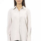 White Polyester Women Shirt