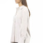 White Polyester Women Shirt