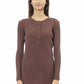 Brown Viscose Women Sweater