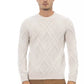 Beige Merino Wool Men Sweater