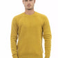 Yellow Wool Men Sweater