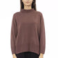 Brown Merino Wool Women Sweater