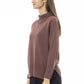 Brown Merino Wool Women Sweater