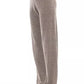 Brown Wool Women Pant