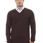 Brown Merino Wool Men Sweater