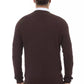 Brown Merino Wool Men Sweater