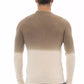 Beige Alpaca Leather Men Sweater