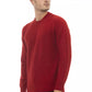 Red Wool Men Sweater