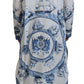 Majestic Blue Cotton-Silk Thobe Robe