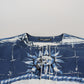 Majestic Blue Cotton-Silk Thobe Robe