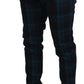 Elegant Plaid Wool Dress Pants