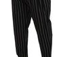 Elegant Striped Chino Tapered Pants