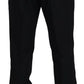 Elegant Slim Fit Black Dress Trousers