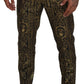 Elegant Jacquard Evening Pants