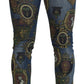 Elegant Slim-Fit Printed Denim Jeans